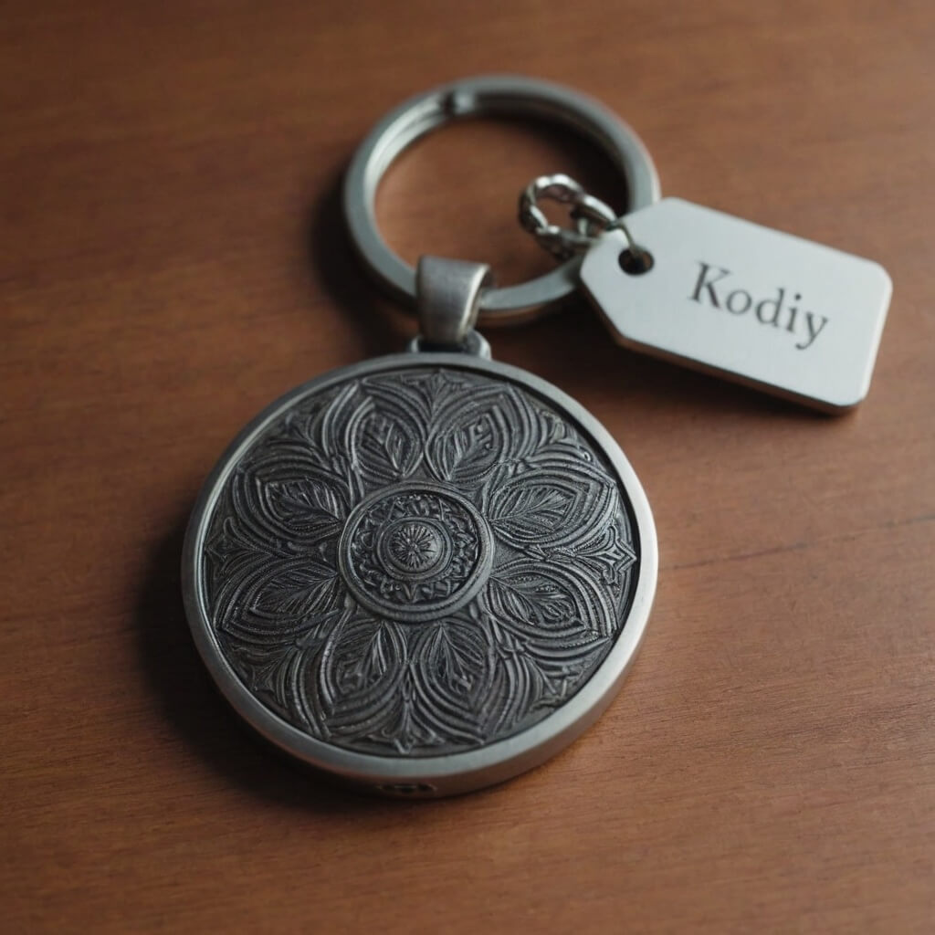 Personalized Leather Keychain