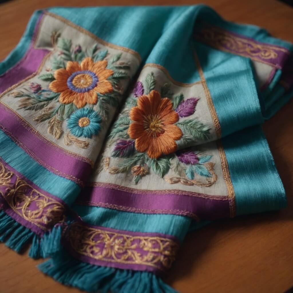 Custom Embroidered Scarf